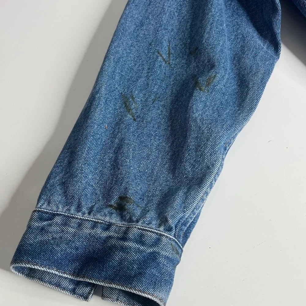 Jordache Sz L 1990’s Vintage Denim Jacket 100% Cotton